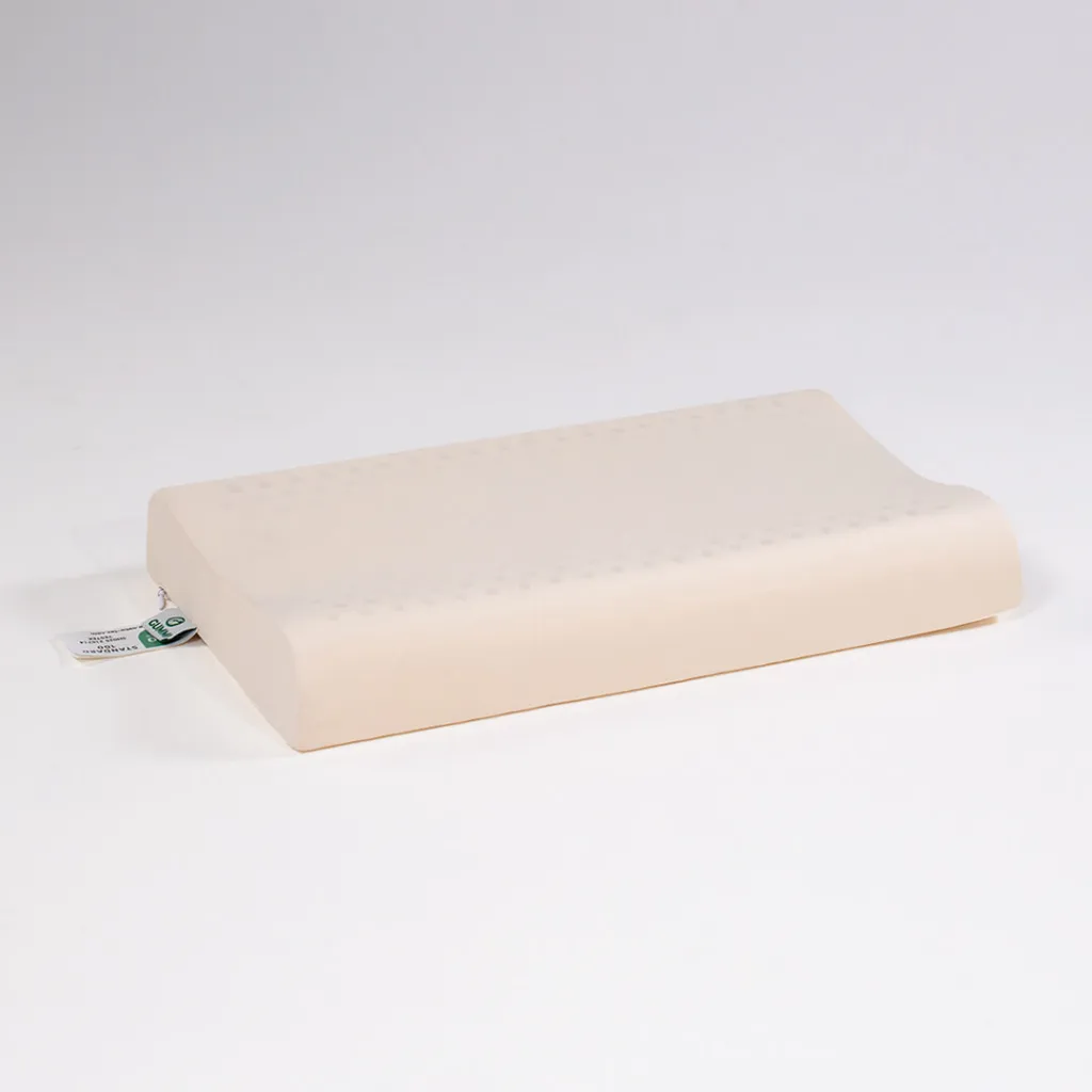Ảnh Gối cao su thiên nhiên Gummi Pudding 26x43cm lượn sóng nâng đỡ chắc chắn, thoáng khí, dành cho người nằm thấp 1