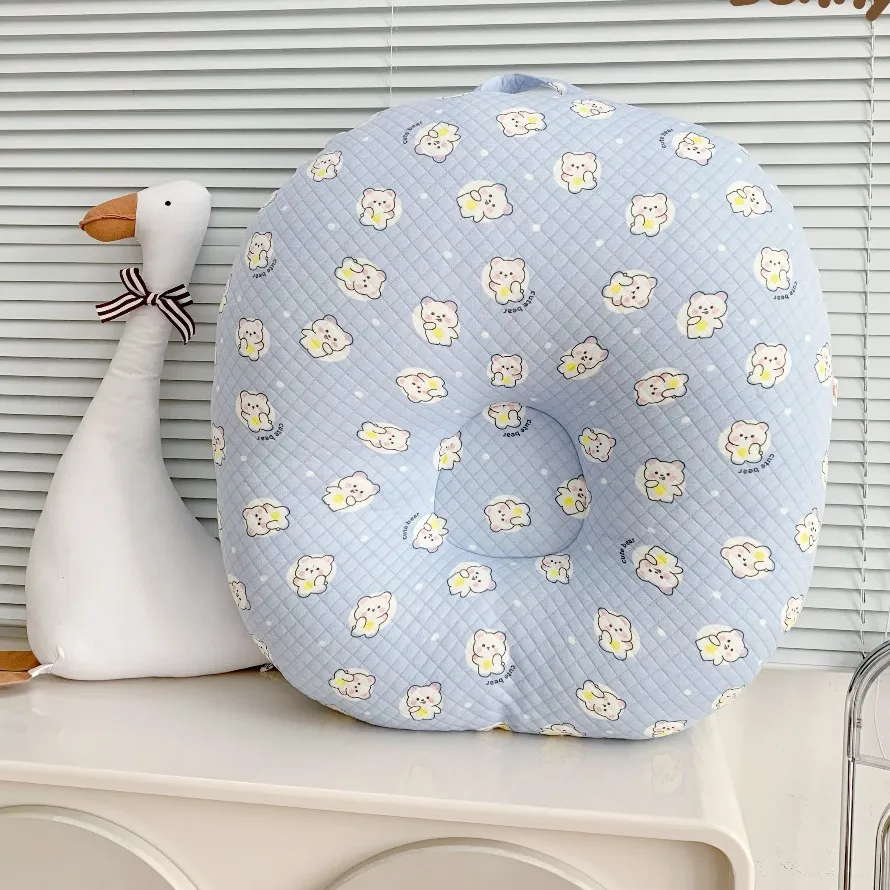 Ảnh Gối chống trào ngược KidsWorld Bunny trần bông chống nôn trớ an toàn cho bé sơ sinh mềm mại không bí nóng lưng 1