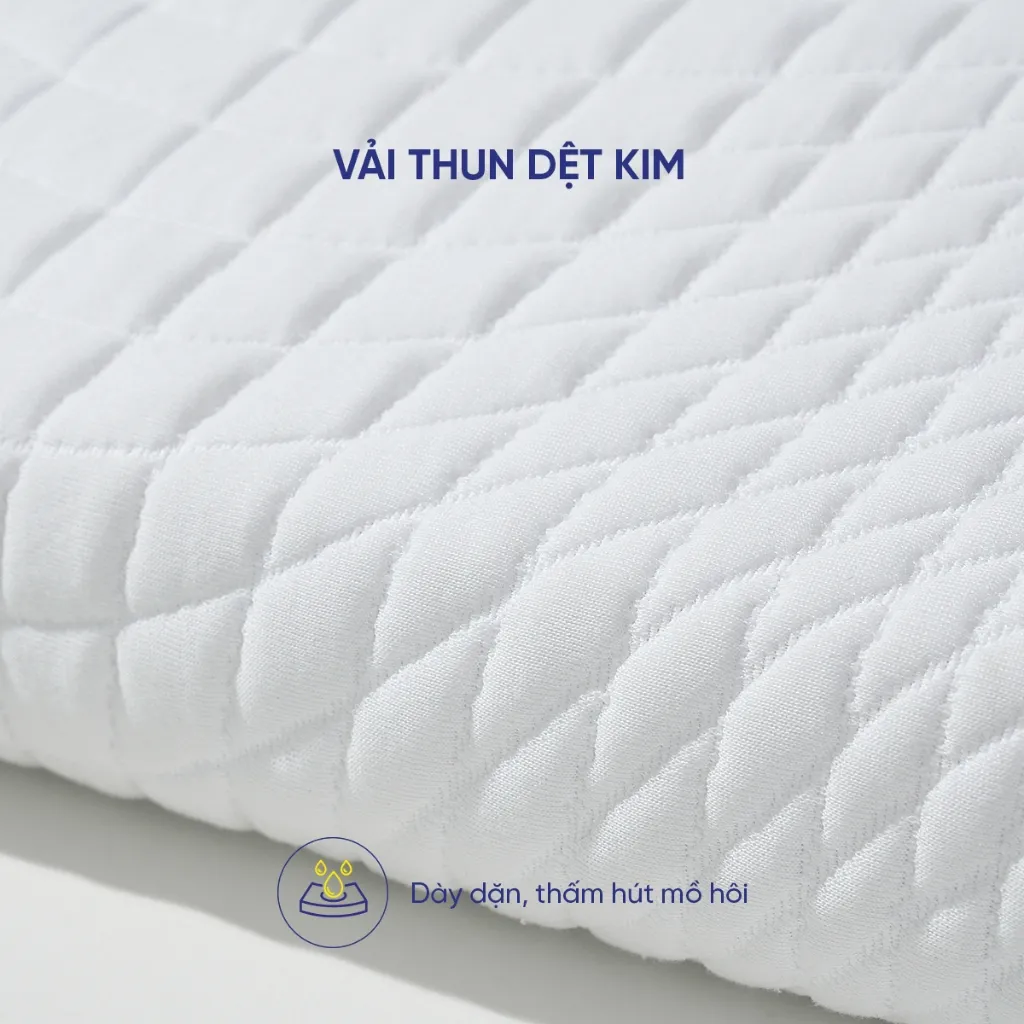 Ảnh Gối Foam Goodnight Nori 1.0 30x60 cm lượn sóng nâng đỡ cổ vai gáy [Độc quyền Online] 4