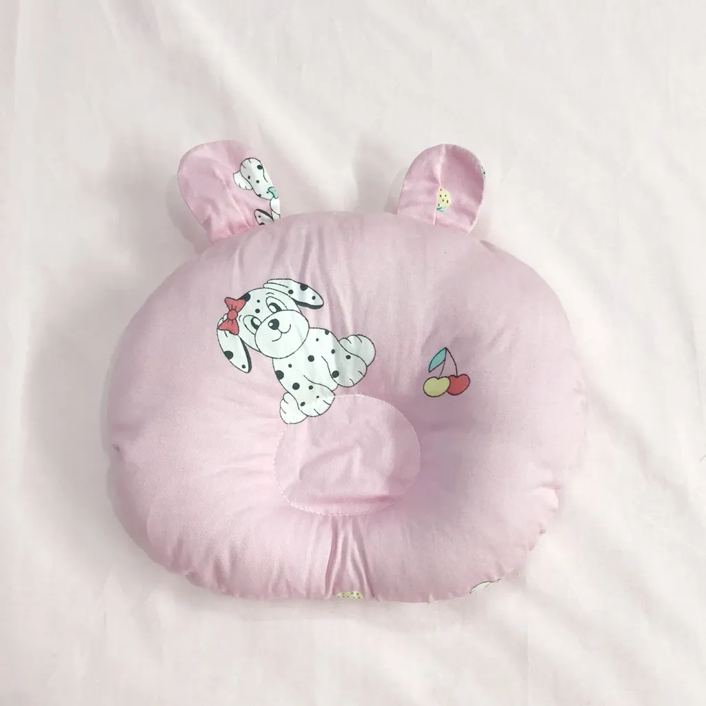 Ảnh Gối Lõm Chống Méo Đầu Hình Tròn GOLDCAT GT Chất Vải Cotton Lõi Bông Êm Cho Trẻ Từ 0-12 Tháng 4