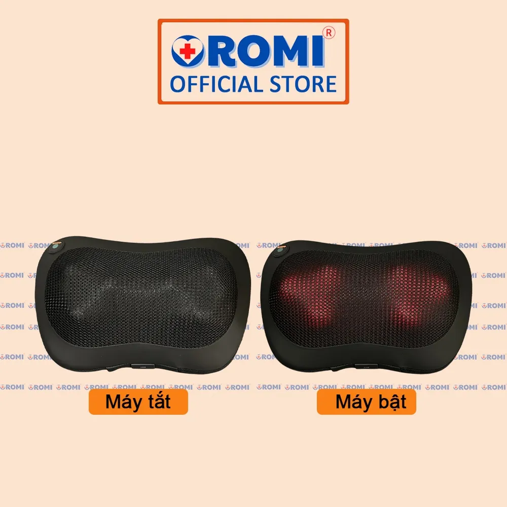 Ảnh Gối Massage Nhiệt Hồng Ngoại OROMI ORM-755 - 6 Bóng xoay - Mát xa Cổ Vai Gáy, Thắt Lưng 4