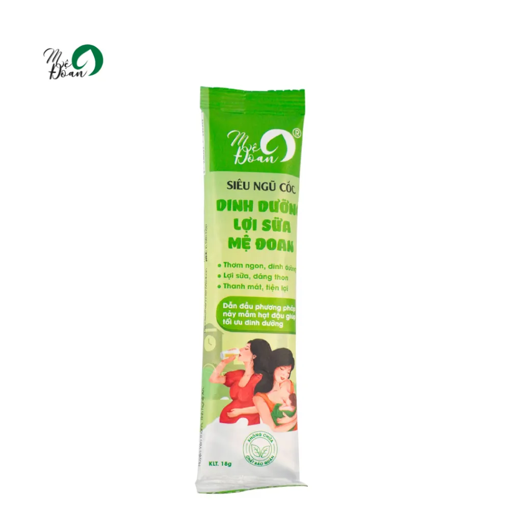 Ảnh - Gói ngũ cốc lợi sữa tiện lợi Mệ Đoan cung cấp dinh dưỡng cho mẹ 18g 2