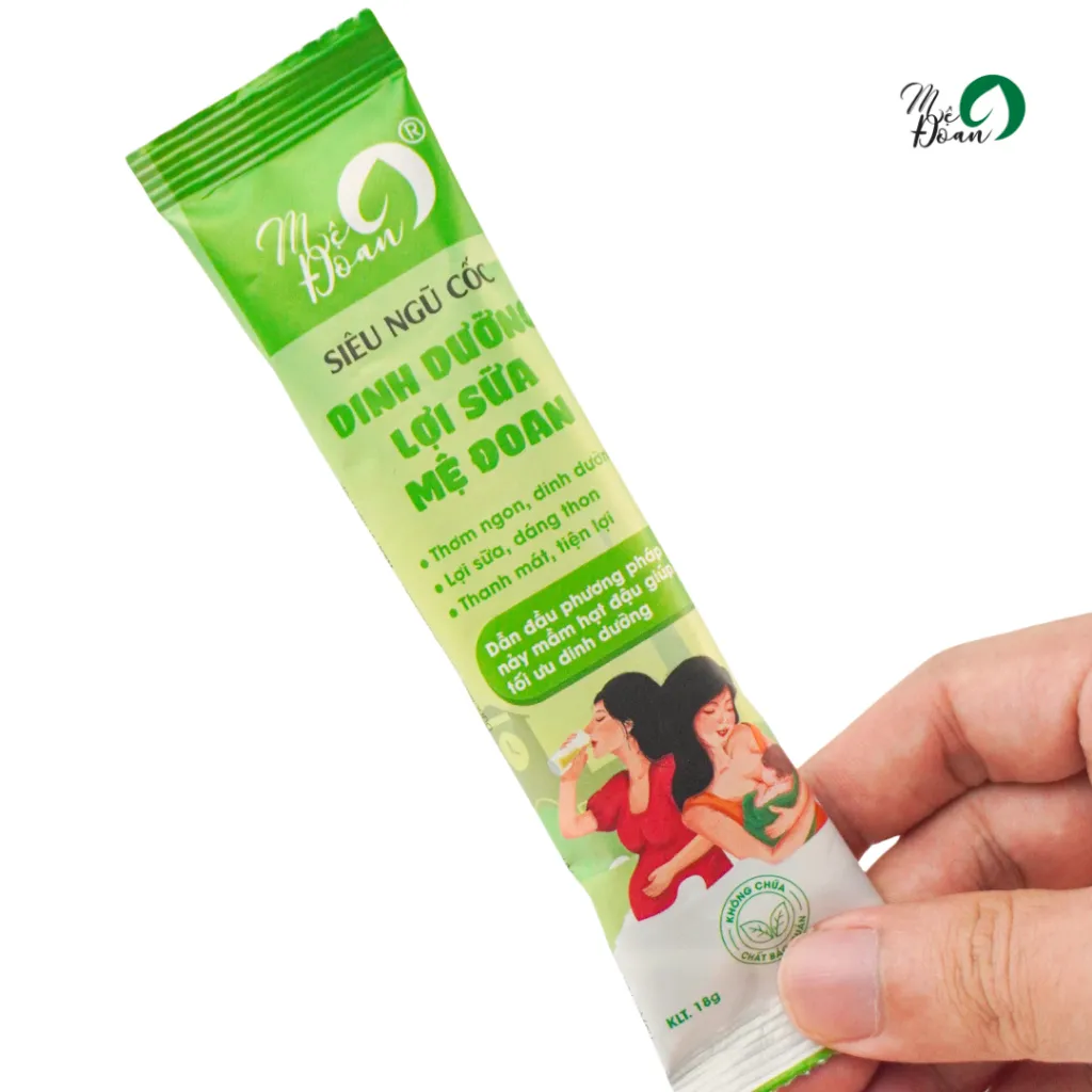Ảnh - Gói ngũ cốc lợi sữa tiện lợi Mệ Đoan cung cấp dinh dưỡng cho mẹ 18g 3