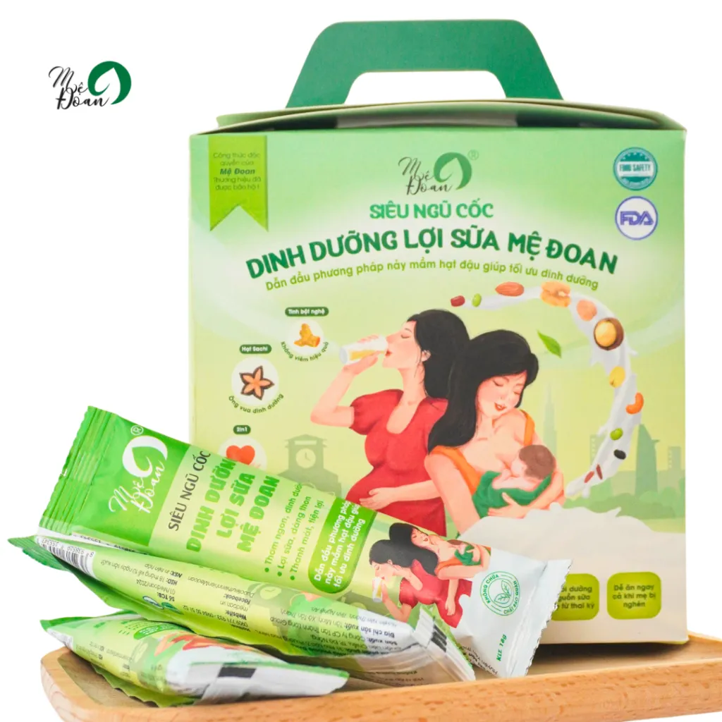 Ảnh - Gói ngũ cốc lợi sữa tiện lợi Mệ Đoan cung cấp dinh dưỡng cho mẹ 18g 4