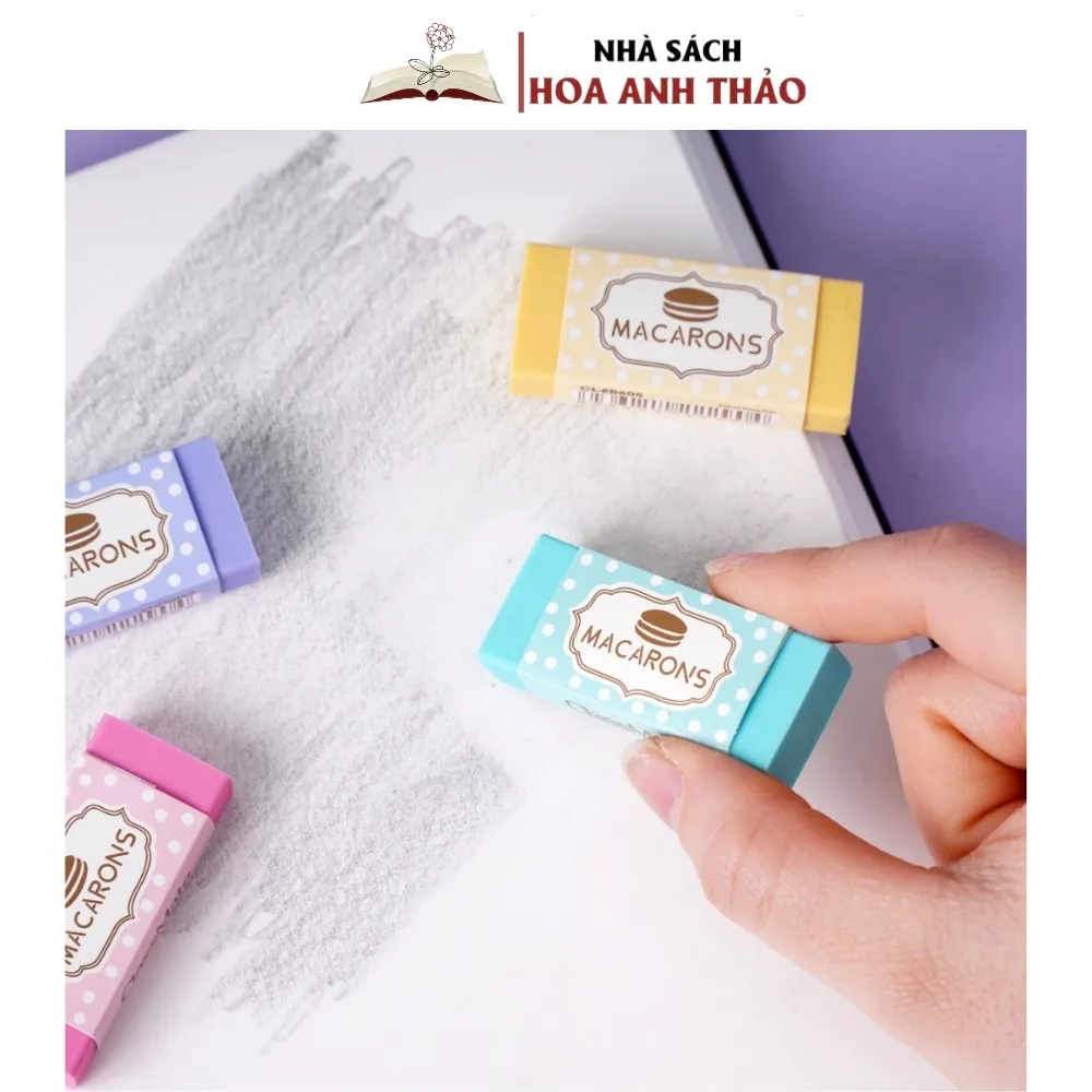 Ảnh Gôm Tẩy Nano Classmate Thiết Kế Hình Macarons Tẩy Sạch, An Toàn Cho Bé CL-ER605 4