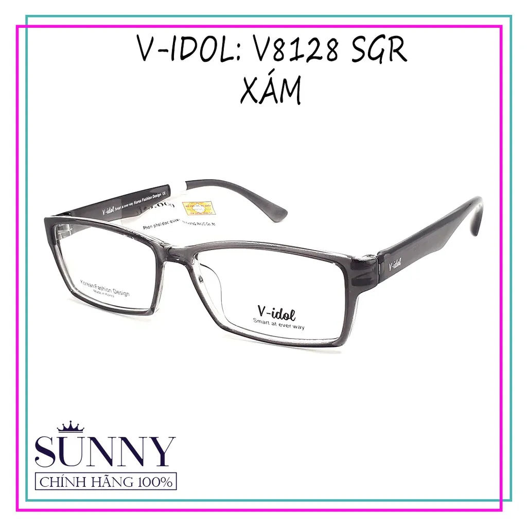 Ảnh Gọng kính cận V-idol V8128 chính hãng, thiết kế dễ đeo bảo vệ mắt 3