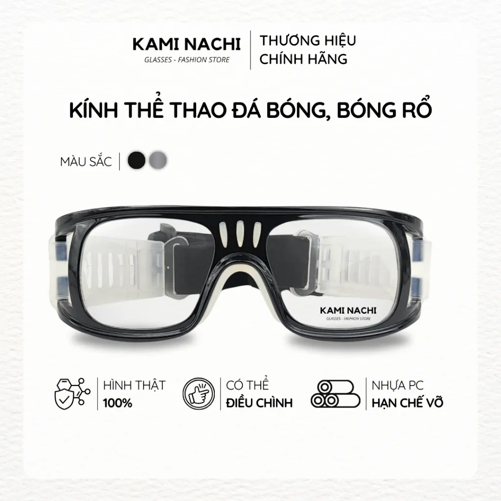 Ảnh Gọng kính thể thao KAMI NACHI chuyên dụng cho người chơi thể thao, đá banh, bóng rổ 1