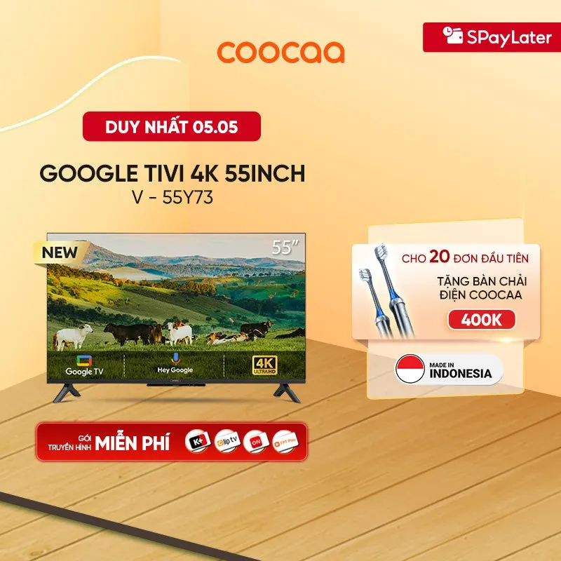 Ảnh Google Tivi Coocaa 4K 55 Inch - Model 55Y73 1