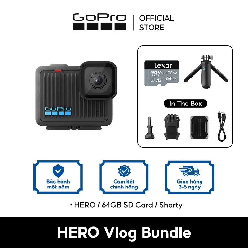 Ảnh GoPro HERO - Camera hành động chống nước mini, video 4K30/25, ảnh 12MP, chống nước lên đến 5 m 2