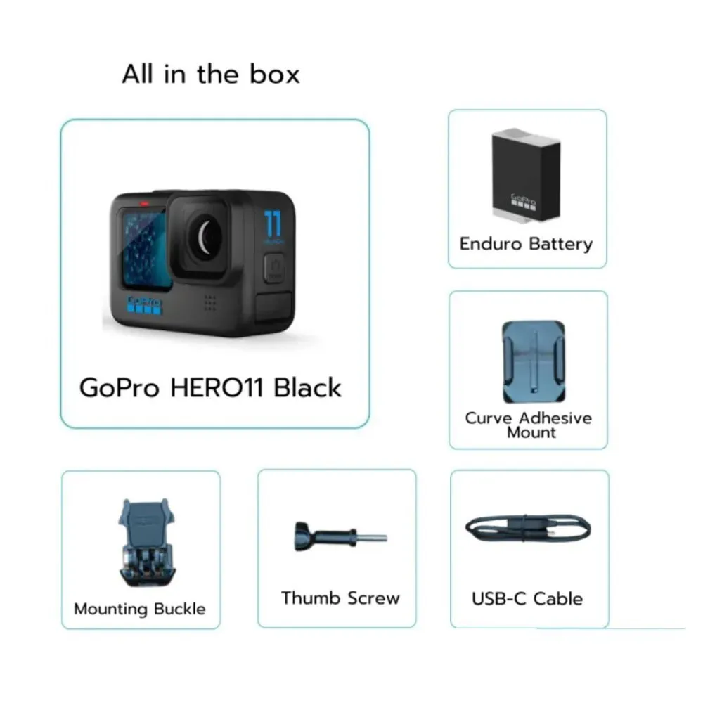 Ảnh GoPro HERO11 Black-Camera hành động chống nước. Ảnh 27MP, HyperSmooth 5.0 với GP2 2