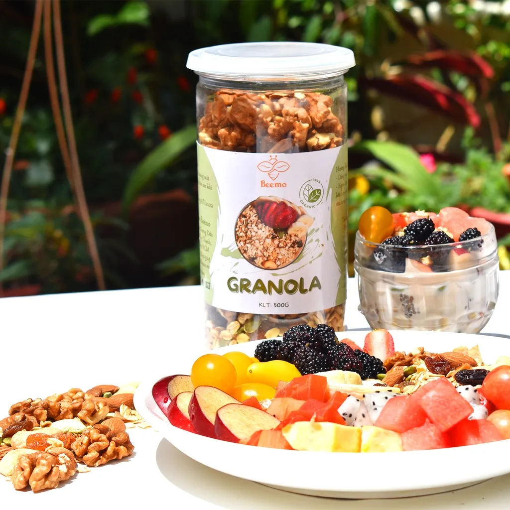 Ảnh Granola yến mạch mix 7 loại hạt dinh dưỡng, ngũ cốc ăn kiêng giảm cân Beemo 2