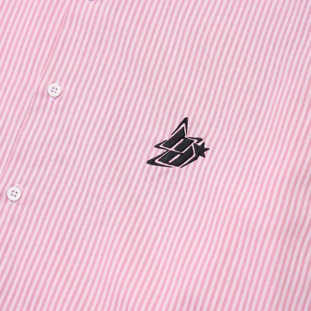 Ảnh HADES Striped Pink Shirt - HADES Brand chính hãng Áo sơ mi dài tay cotton unisex 3