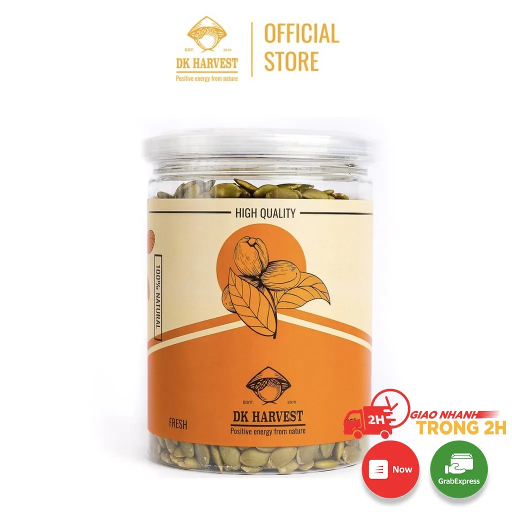 Ảnh Hạt Bí Xanh Rang Mộc DK Harvest 250g/500g | Thực Phẩm Giàu Kẽm và Magie, Tốt Cho Tim Mạch 3