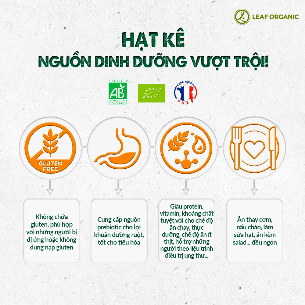 Ảnh Hạt kê hữu cơ đã tách vỏ Markal 500g Pháp 1