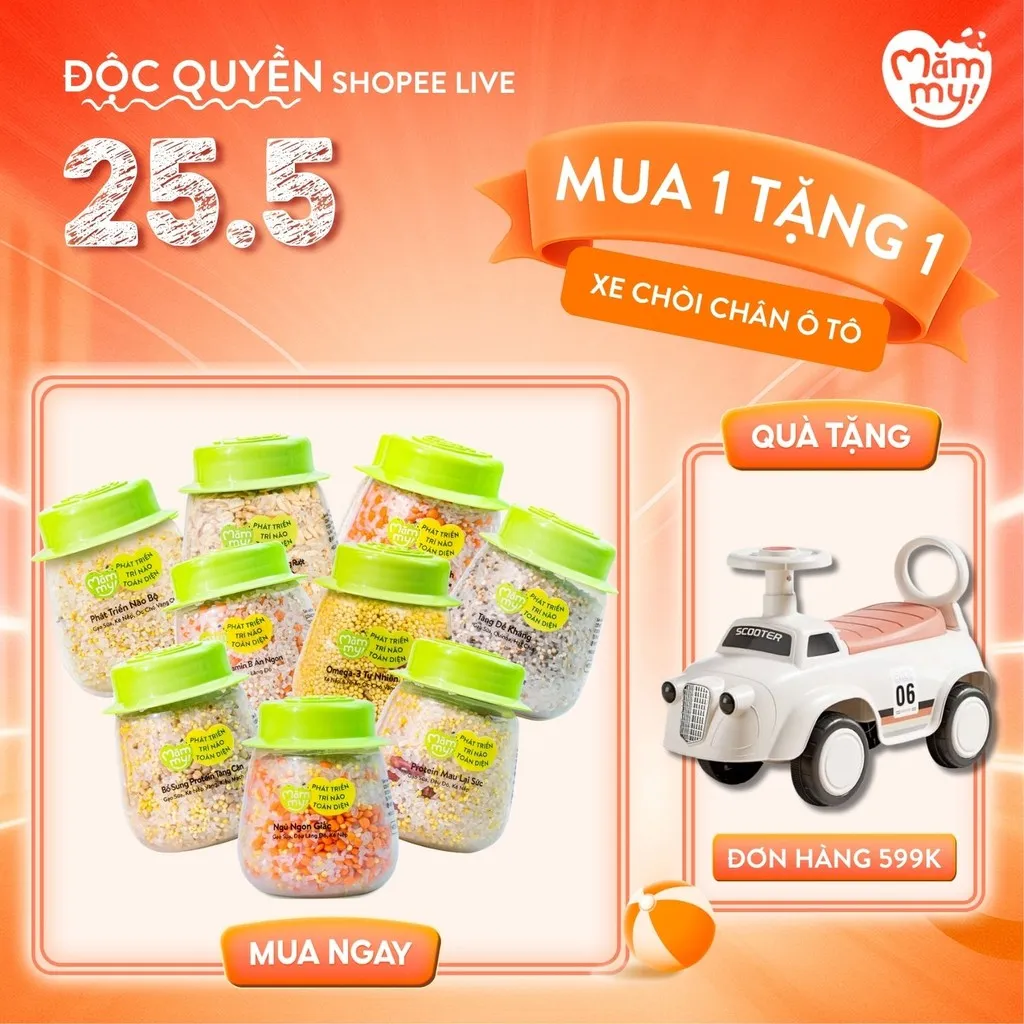 Ảnh Hạt mix sẵn cho bé ăn dặm nhiều chất dinh dưỡng kết hợp bởi gạo sữa và nhiều loại hạt quý, 120g-145g 1