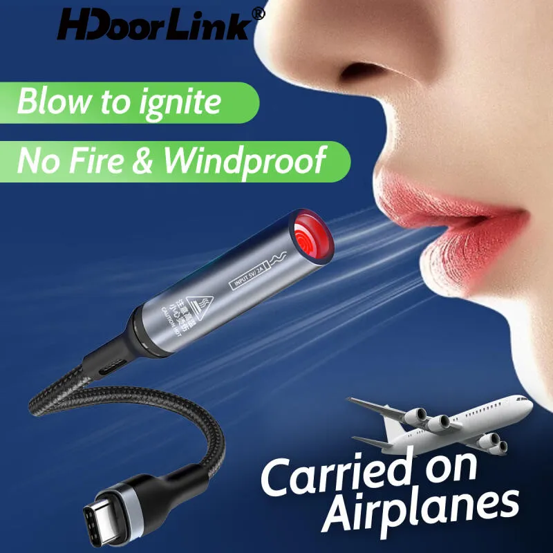 Ảnh Hdoorlink Loại C Sưởi Ấm Cáp Sưởi USB Cho Điện Thoại Di Động Máy Tính Bảng Ngoài Trời Lửa Di Động Chống Gió Đặc Biệt Adapter 1