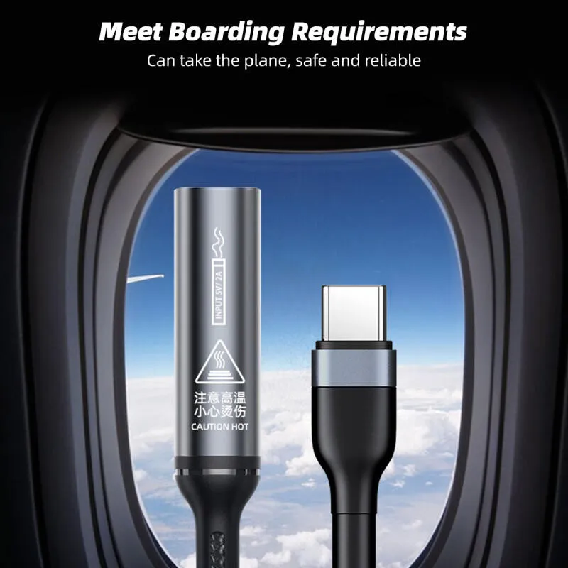 Ảnh Hdoorlink Loại C Sưởi Ấm Cáp Sưởi USB Cho Điện Thoại Di Động Máy Tính Bảng Ngoài Trời Lửa Di Động Chống Gió Đặc Biệt Adapter 4