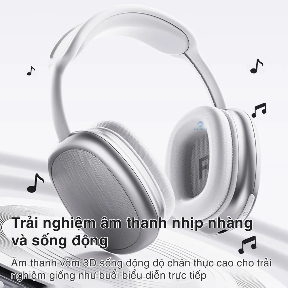 Ảnh Headphone tai nghe bluetooth không dây chụp tai Rockspace O5 có mic hàng chính hãng BH 1 năm 2