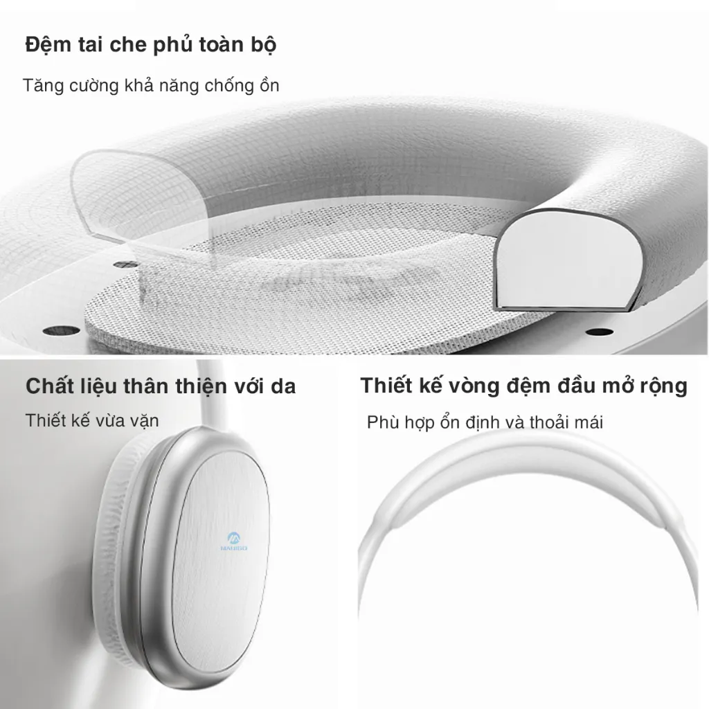 Ảnh Headphone tai nghe bluetooth không dây chụp tai Rockspace O5 có mic hàng chính hãng BH 1 năm 4
