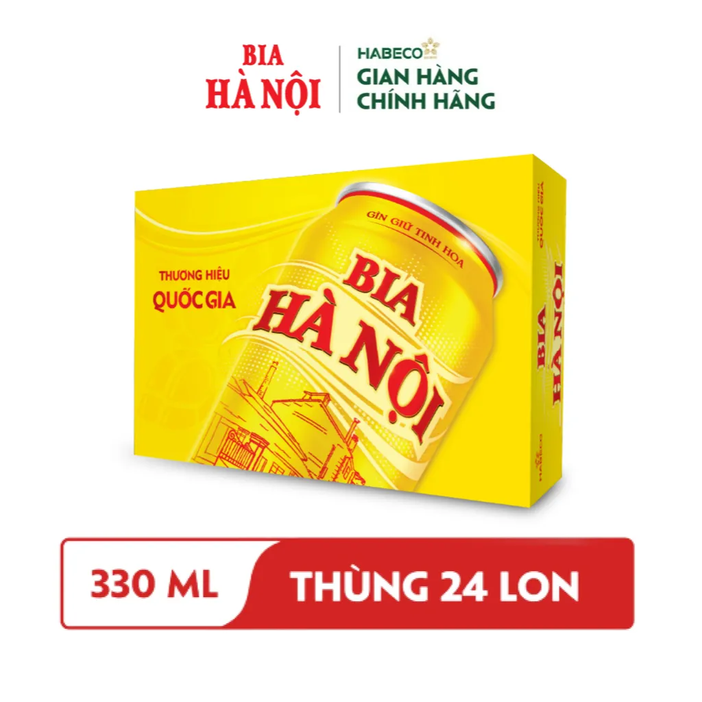 Ảnh HỎA TỐC HÀ NỘI - COMBO 2 Thùng 24 lon Bia Hà Nội – HABECO (330ml/lon) 2