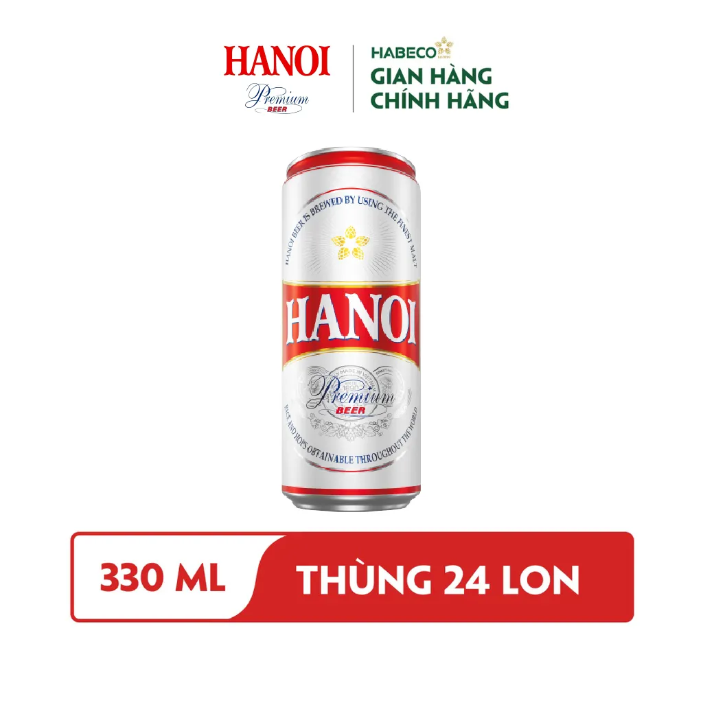 Ảnh HỎA TỐC HÀ NỘI - COMBO 2 Thùng 24 lon Bia Hanoi Premium - HABECO (330ml/lon) 1