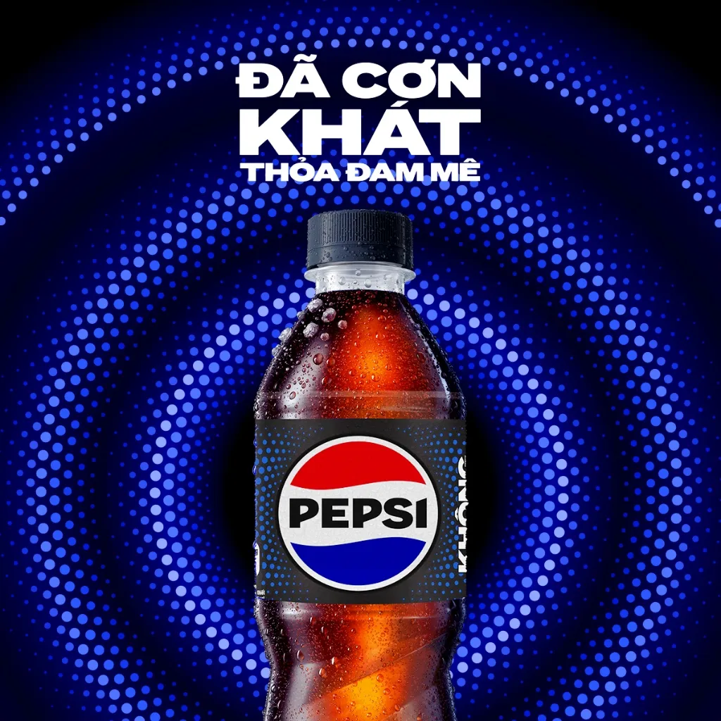 Ảnh [HỎA TỐC]Thùng 24 Chai Nước Ngọt Có Gaz Pepsi Không Calo (390ml /chai) 2
