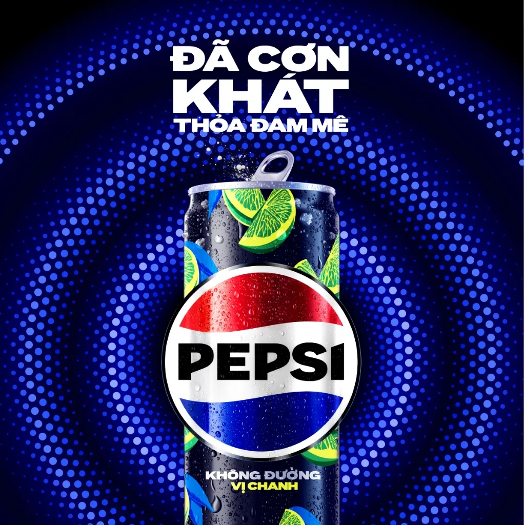 Ảnh [HỎA TỐC-VC 12%] Thùng 24 Lon Nước Uống Có Gaz Pepsi Vị Chanh Không Calo (320ml/lon) 3