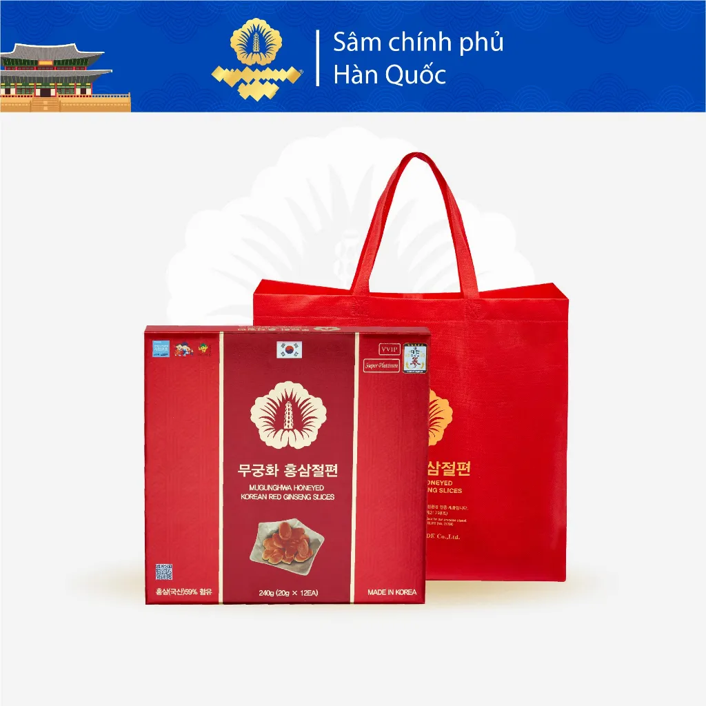 Ảnh Hồng Sâm Lát Tẩm Mật Ong Hàn Quốc Mugunghwa Koja Mart 1