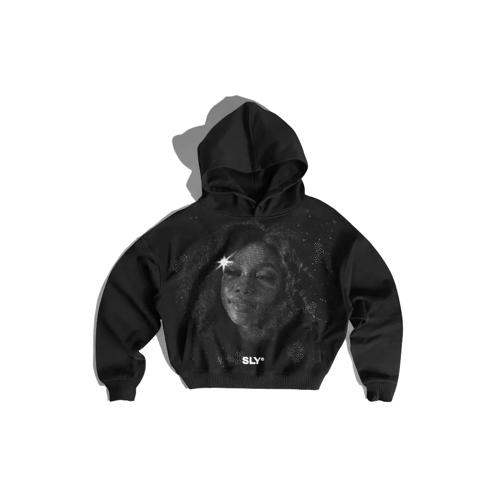 Ảnh Hoodie nỉ chân cua SLY Crybaby Black 4