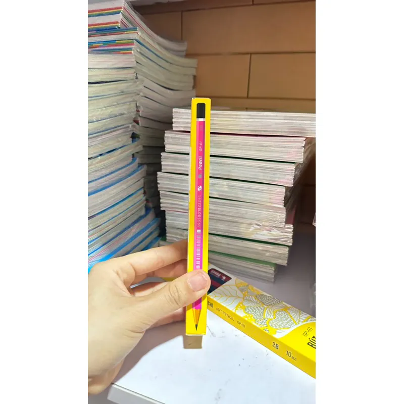 Ảnh Hộp 10 cây bút chì 2B cho học sinh, văn phòng , bút chì dùng để luyện viết chữ cho học sinh mới tập viết 3