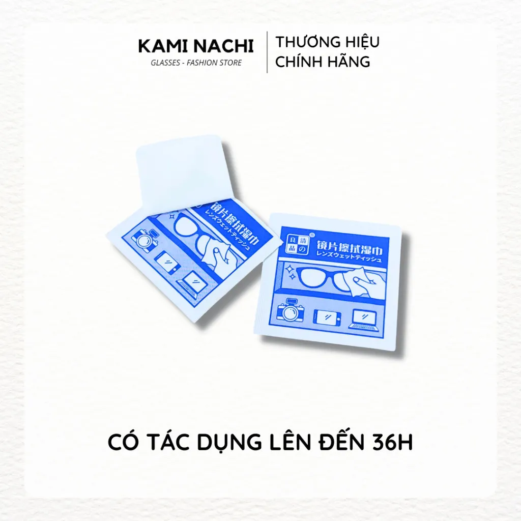 Ảnh Hộp 100 miếng khăn lau nano hàng loại 1 KAMI NACHI dùng 1 lần - Chống bám hơi nước, chống mờ sương cho kính 3