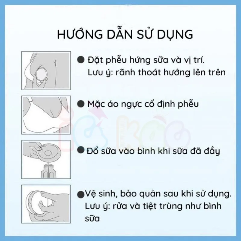 Ảnh Hộp 2 Phễu Hứng Sữa IQKAO Chống Tràn, Chất Liệu Silicone, Chống Tràn, Kích Sữa Nhẹ, Mềm Mại, An Toàn Cho Bé IQKAO 4