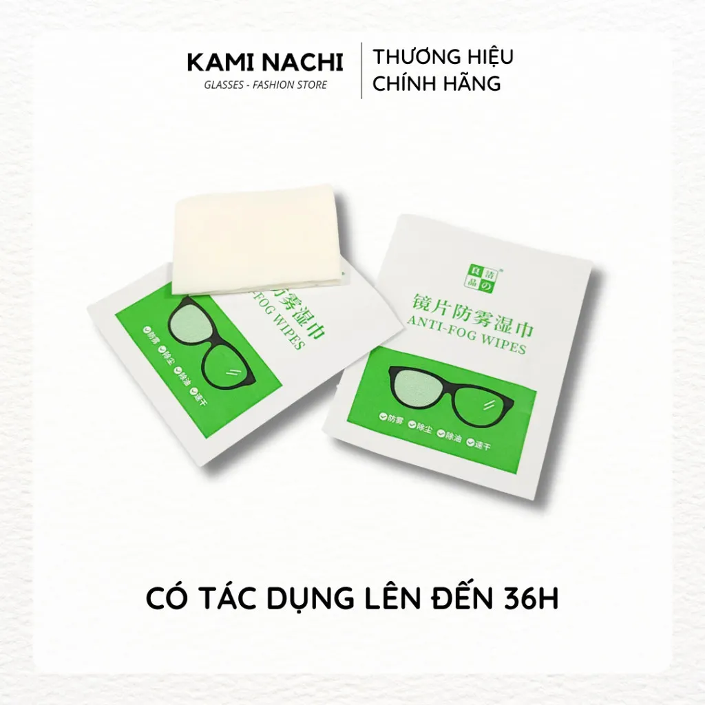 Ảnh Hộp 50 miếng khăn lau nano hàng loại đặc biệt KAMI NACHI dùng 1 lần - Chống bám hơi nước, chống mờ sương cho kính 2