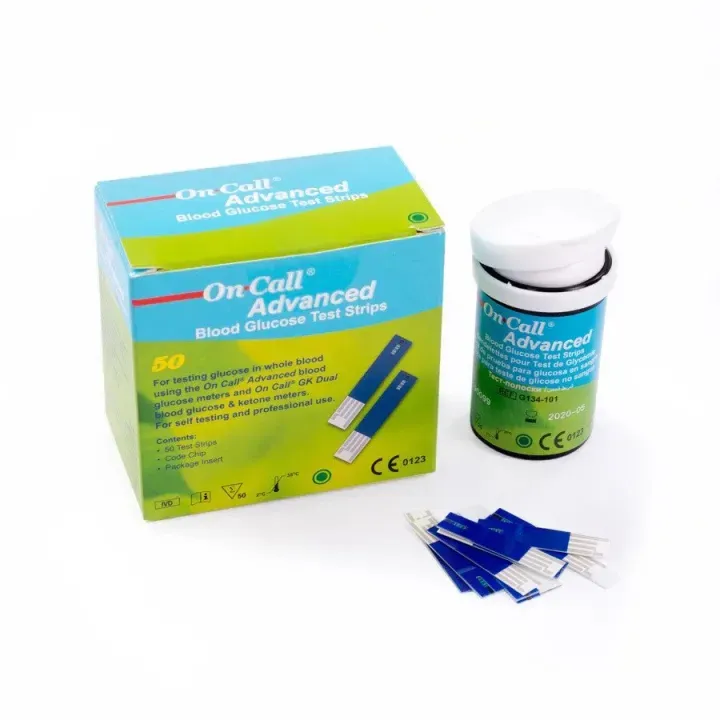 Ảnh Hộp 50 Que Thử Đường Huyết On Call Advanced Gồm 2 Lọ, Mỗi Lọ 25 Que 2