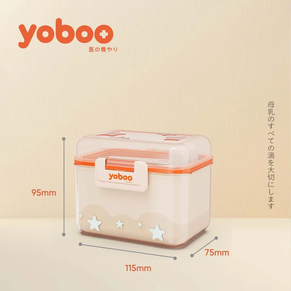 Ảnh Hộp đựng sữa bột chống ẩm đa năng cho bé Yoboo YB-0032 có ngăn đựng muỗng 2 lớp nắp đậy 360ml - Hàng chính hãng 4