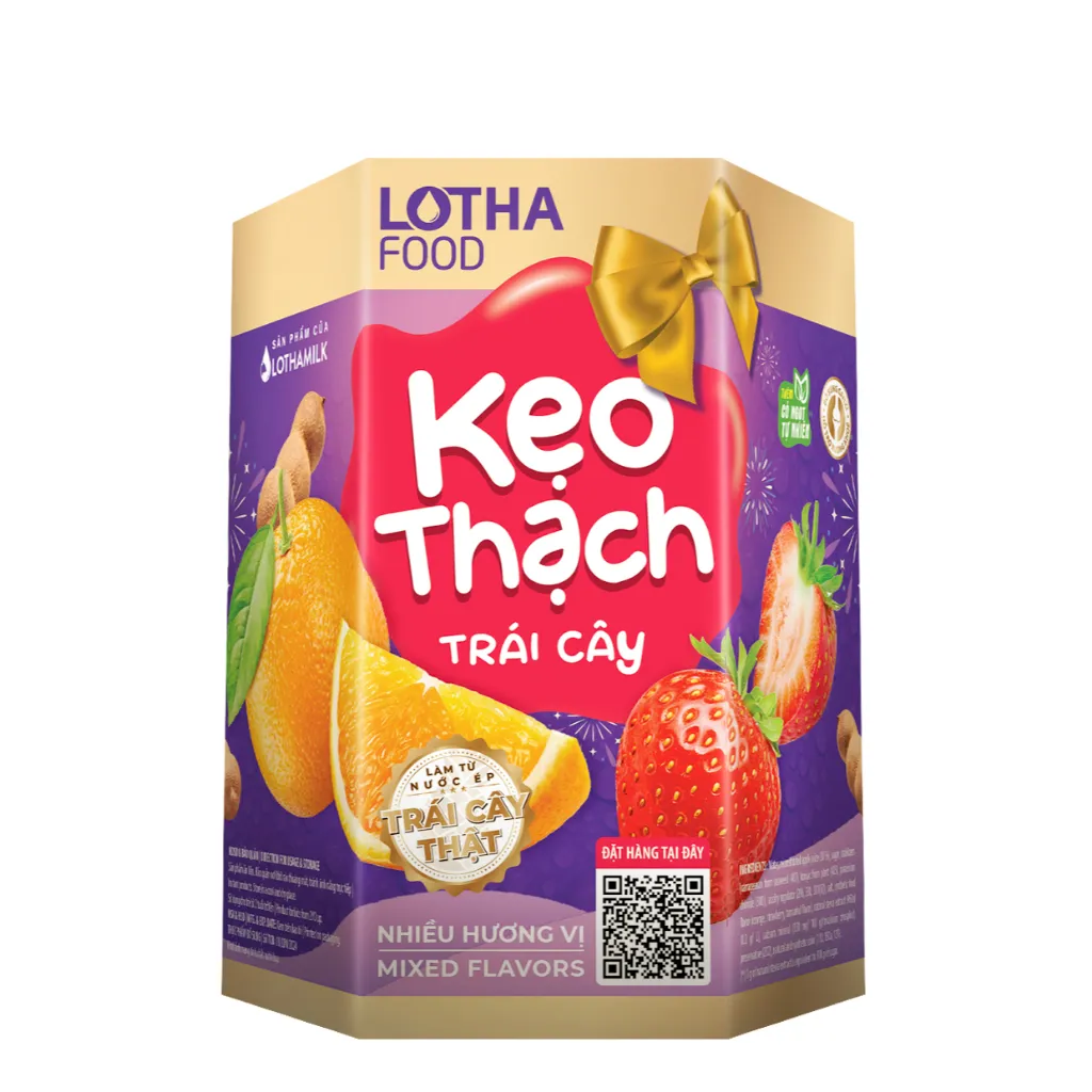 Ảnh Hộp Kẹo Thạch Lothamilk 112g (8 gói x 14g) Ngon, Dai Giòn, Tốt Cho Sức Khỏe 1
