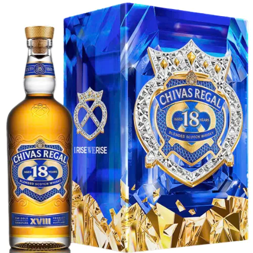 Ảnh Hộp Rượu Quà Tết 2025 Whisky Chivas Regal 18YO Nồng Độ Alc 40% 700ml Kèm Hộp và Túi Giấy 2