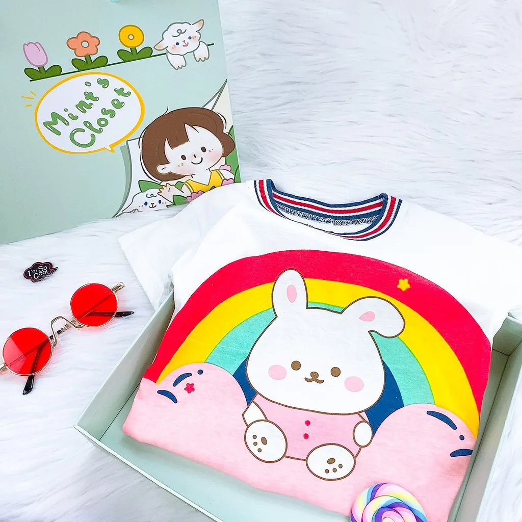 Ảnh Hộp Tặng Quà Thiệp sinh nhật đầy tháng thôi nôi dành cho đựng Quần Áo Cho Bé MINTSCLOSET (Không Phải Hộp Quà Tặng) 4