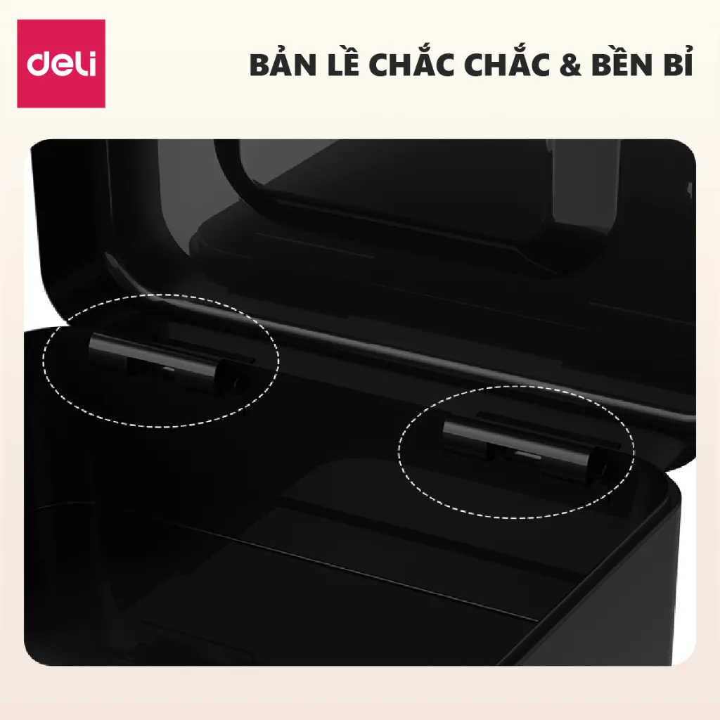 Ảnh Hộp Đựng Tiền Kim Loại Deli Hộp Đựng Trang Sức Nhiều Ngăn Bảo Vệ Tài Sản, Thiết Bị Nhà Cửa Văn Phòng 3
