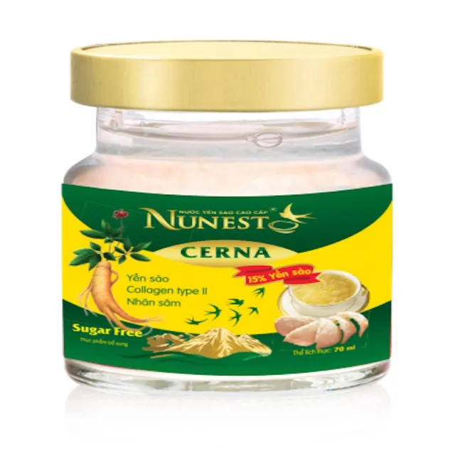 Ảnh Hộp yến sào cao cấp nhân sâm không đường Nunest Cerna (6 lọ x 70ml) 3
