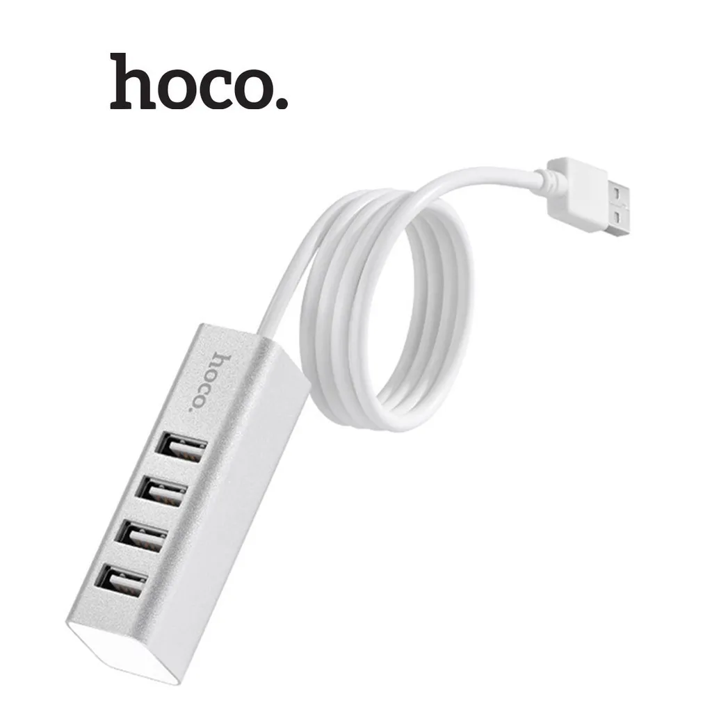 Ảnh HUB 4 cổng USB Hoco HB1 tương thích cao chất liệu vỏ hợp kim nhôm cao cấp 3
