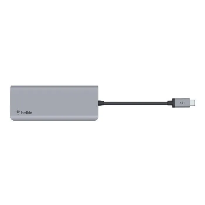 Ảnh Hub chuyển đổi Belkin 7 trong 1 USB-C Multiport - HDMI 4K 30Hz, 100W PD, 2xUSB-A 3.0, 3.5 mm audio, SD 3.0,microSD 3.0 4