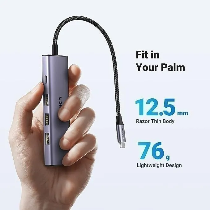Ảnh Hub chuyển đổi Type C Ugreen 5 in 1 | Vỏ nhôm cao cấp | Truyền tải nhanh chóng | BH 18 tháng 1 đổi 1 | 15596 15597 15495 3