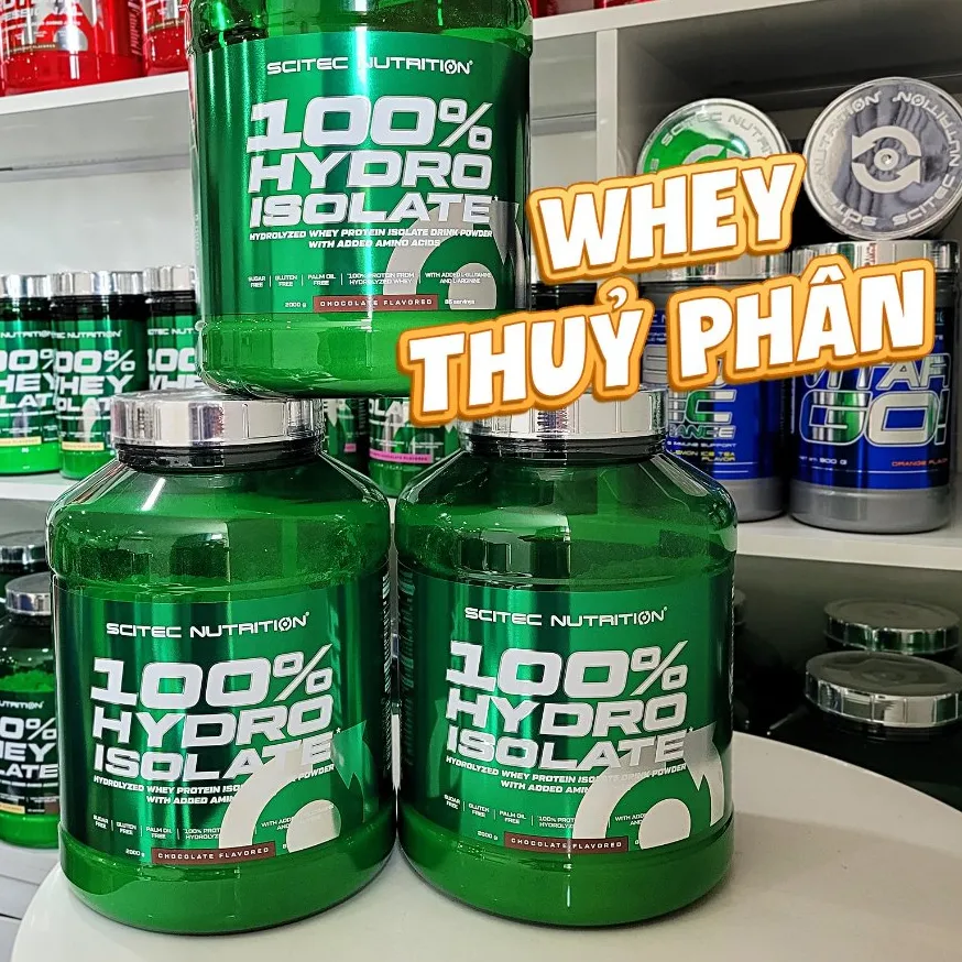 Ảnh HYDRO WHEY | 100% Hydro Isolate SCITEC NUTRITION - Chocolate | Whey thủy phân tinh khiết 0% Carb, Fat, giảm cân tăng cơ. 1