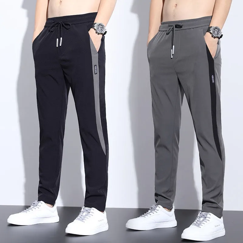 Ảnh 【Địa phương có hàng】Quần Dài Thể Thao Nam cao cấp chất mềm mịn ko nhăn nhiều màu. Quần Dài Nam Phong Cách Vải Mịn Thoáng Mát 2