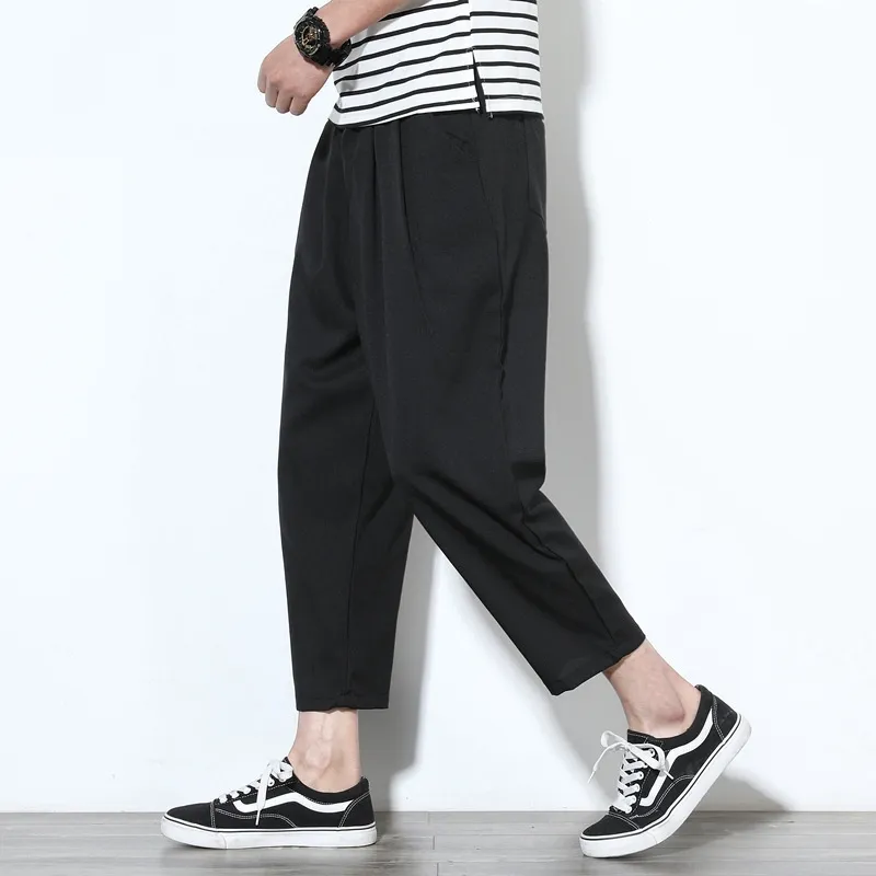 Ảnh IELGY Quần âu Nhật Bản mới quần cotton và vải lanh thời trang nam 1