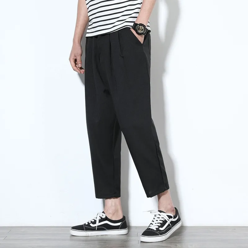 Ảnh IELGY Quần âu Nhật Bản mới quần cotton và vải lanh thời trang nam 4