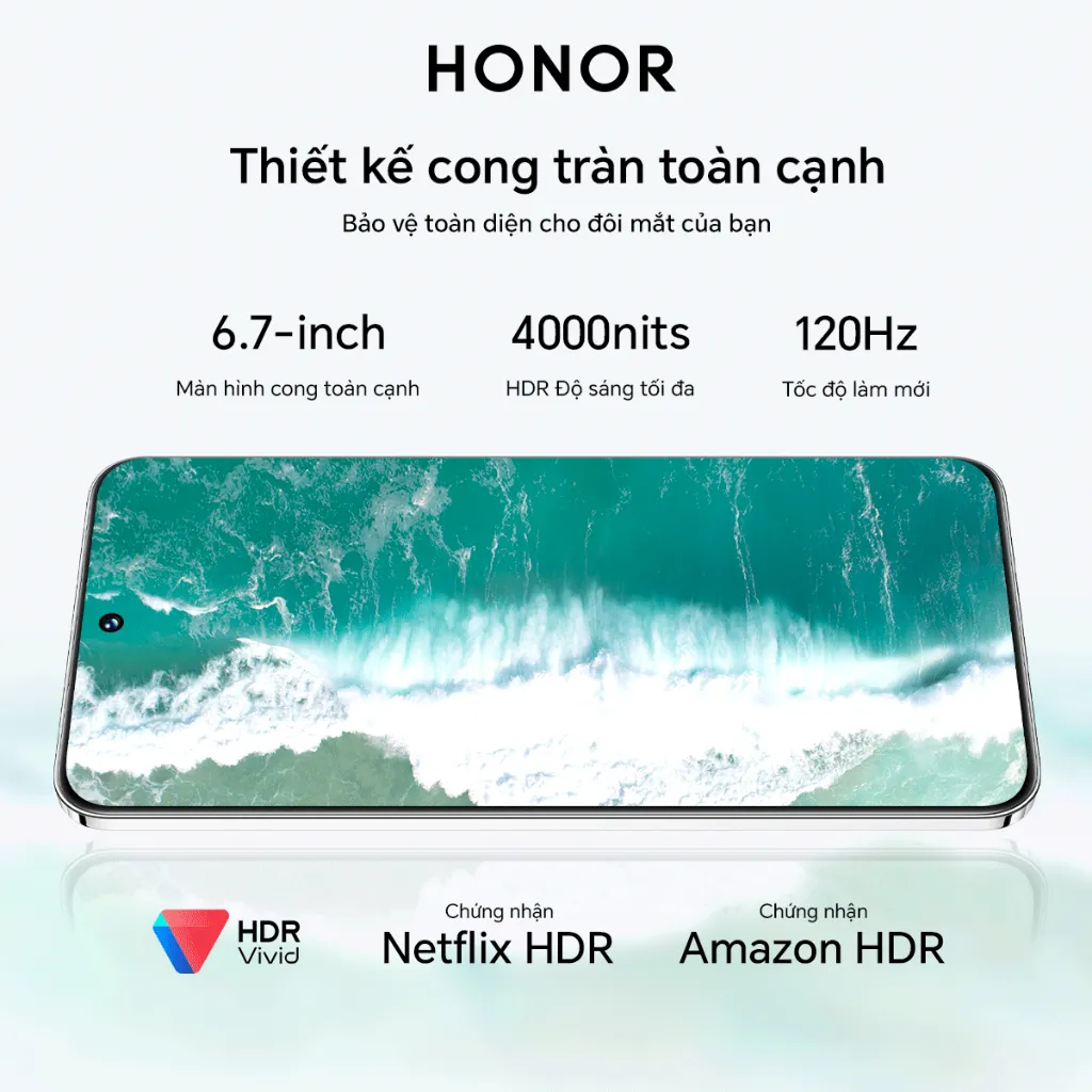 Ảnh Điện thoại HONOR 200 5G 12GB + 256/512GB | Bộ 3 AI Camera 50MP, sạc nhanh 100W | Snapdragon 7 Gen 3 3
