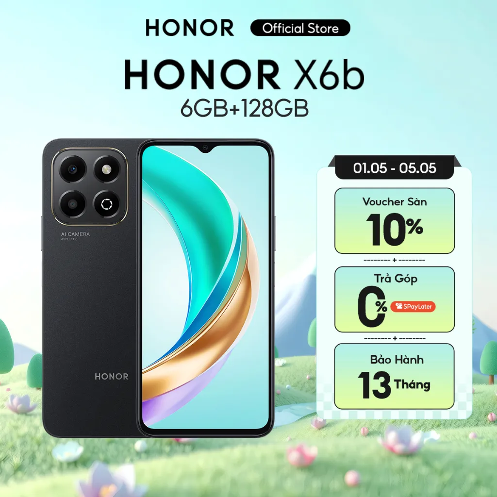 Ảnh Điện thoại HONOR X6b 6GB+128GB | Pin 5200mAh, Camera 50MP AI, tần số quét 90Hz | Hàng Chính Hãng 1