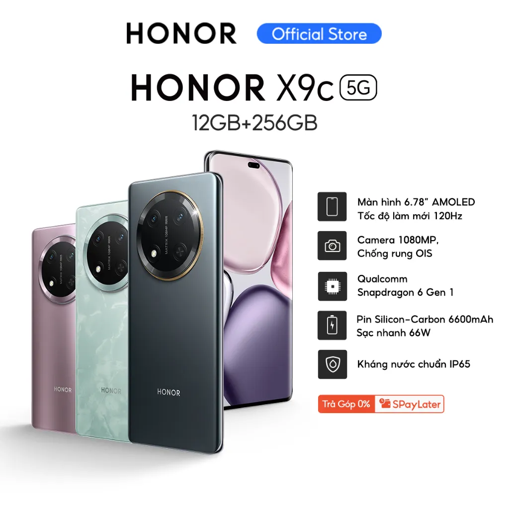 Ảnh Điện thoại HONOR X9c 5G 12GB + 256GB | Màn hình 6.78" |Pin 6600mAh, Camera 108MP | Bảo hành 24 Tháng 2